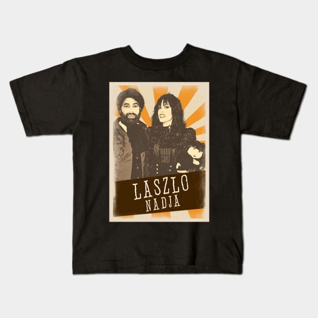 Vintage Aesthetic Laszlo and Nadja Kids T-Shirt by SkulRose